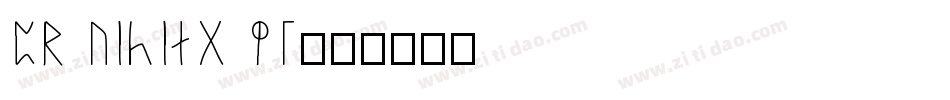 PR Viking 01字体转换